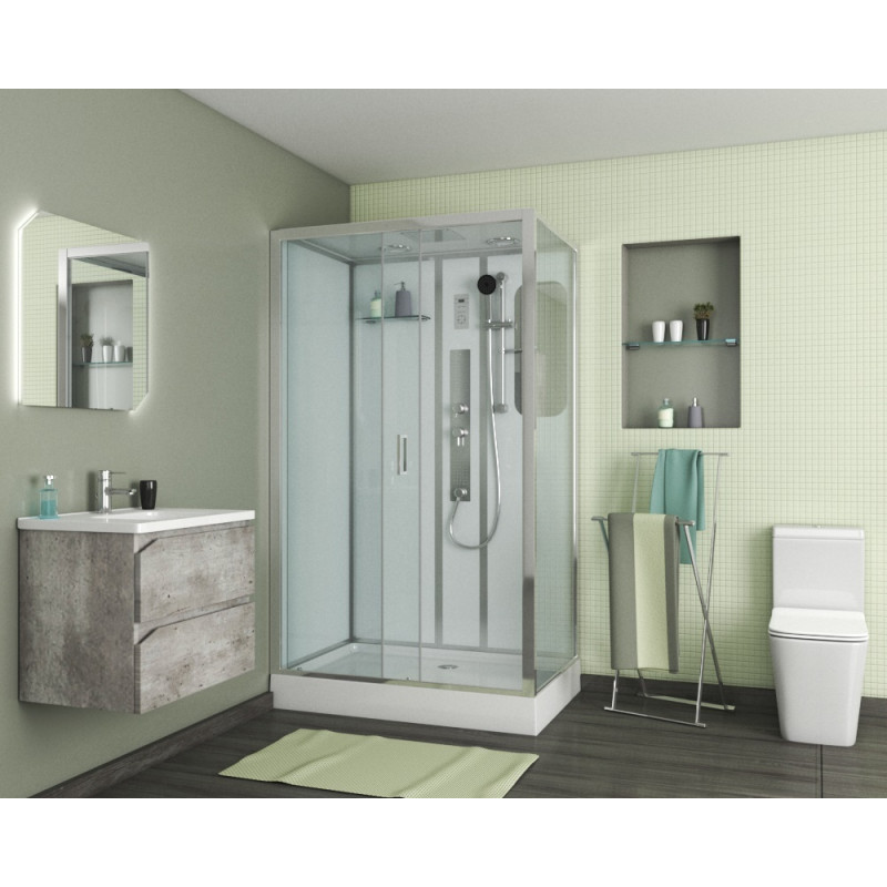 Душевая кабина Niagara Premium NG-6012-01GQL размер 120*80*210, низкий поддон 16 см