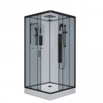 Душевая кабина Niagara Premium NG-6901-01GQ BLACK размер 90*90*210, низкий поддон 16 см