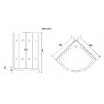 Душевая кабина Niagara Premium NG-6902-01 BLACK размер 100*100*210, низкий поддон 16 см