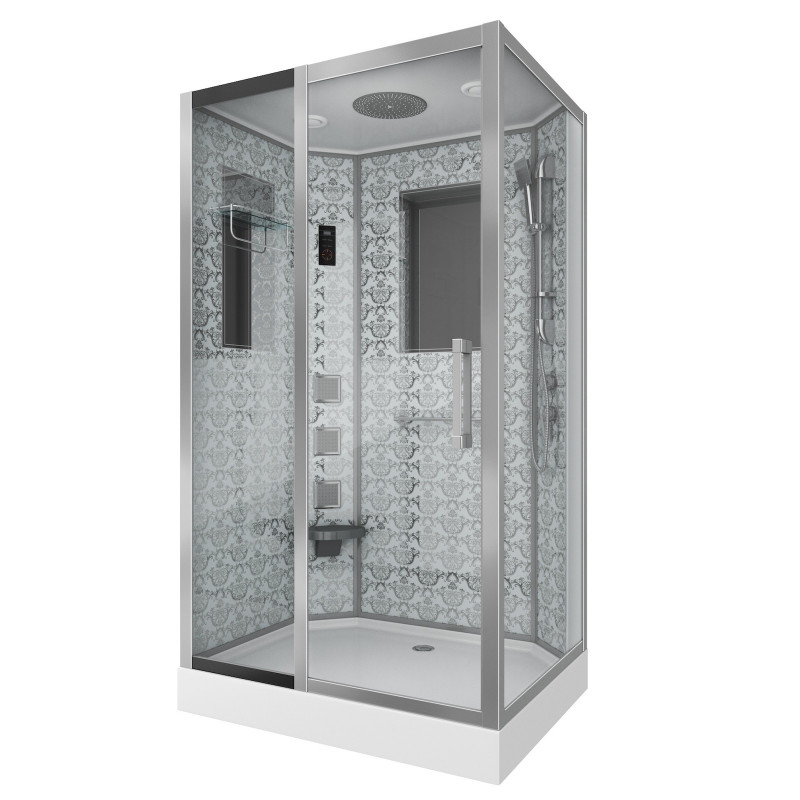Душевая кабина Niagara Lux 7711 WL размер 120*90*215 см, низкий поддон 15 см