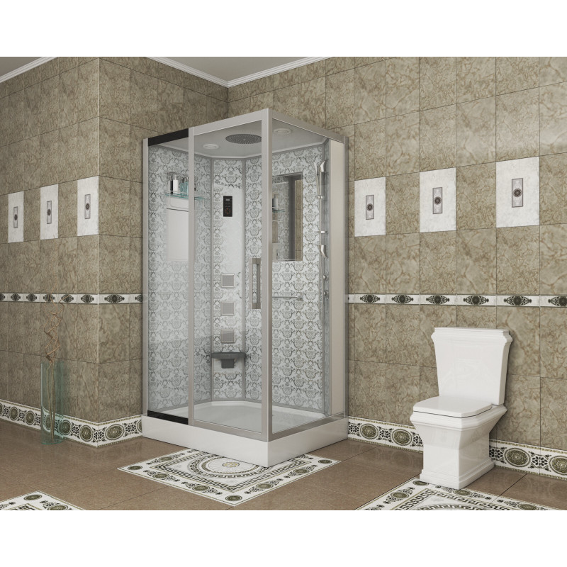 Душевая кабина Niagara Lux 7711 WL размер 120*90*215 см, низкий поддон 15 см