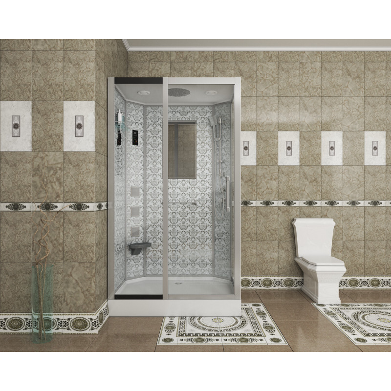 Душевая кабина Niagara Lux 7711 WL размер 120*90*215 см, низкий поддон 15 см