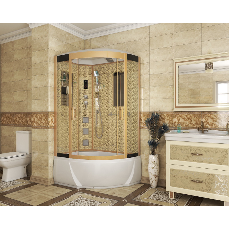 Душевая кабина Niagara Lux 7712 GL размер 120*80*215 см, высокий поддон 38 см