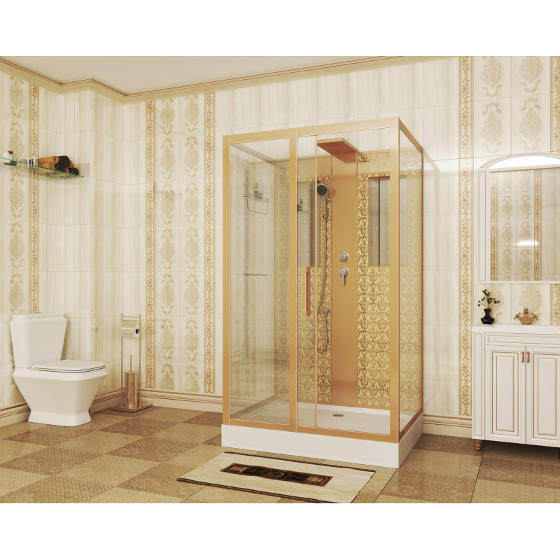 Душевая кабина Niagara Lux NG-7711GBK размер 90*120*210 см, низкий поддон 15 см
