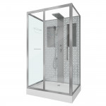 Душевая кабина Niagara Lux NG-7711WBK размер 120*90*215 см, низкий поддон 15 см
