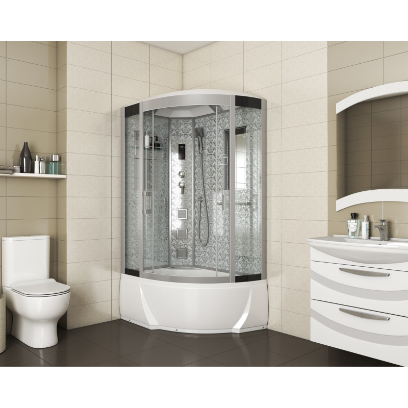 Душевая кабина Niagara Lux 7712 WL размер 120*80*215 см, высокий поддон 38 см