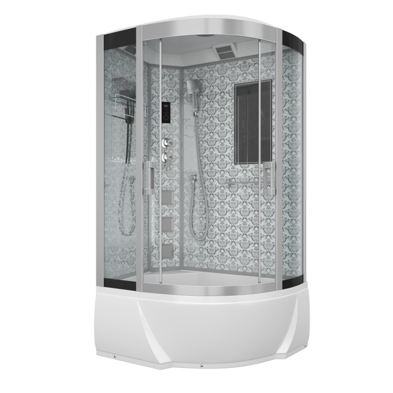 Душевая кабина Niagara Lux 7712 WL размер 120*80*215 см, высокий поддон 38 см