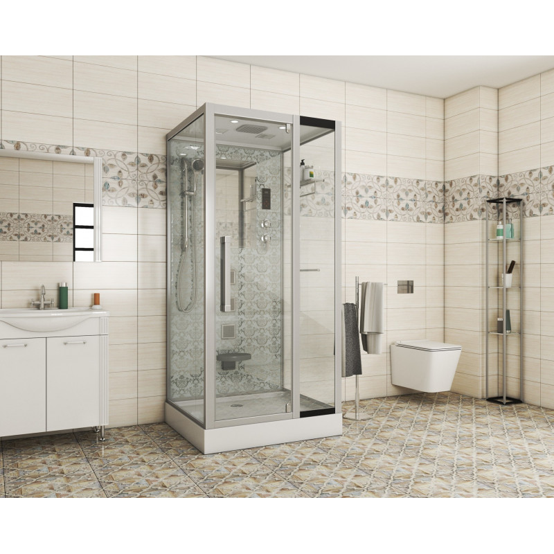 Душевая кабина Niagara Lux 7714W  размер 100*90*215 см, низкий поддон 15 см