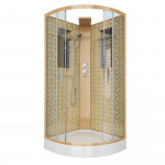 Душевая кабина Niagara Lux NG-7715GBK размер 90*90*210 см, низкий поддон 15 см