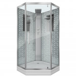 Душевая кабина Niagara Lux NG-7717WBK размер 100*100*210 см, низкий поддон 15 см