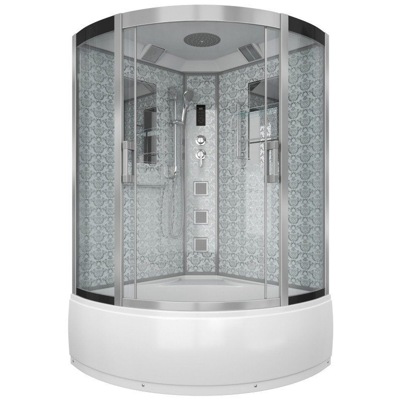 Душевая кабина Niagara Lux 7744W размер 120*120*215 см, высокий поддон 50 см