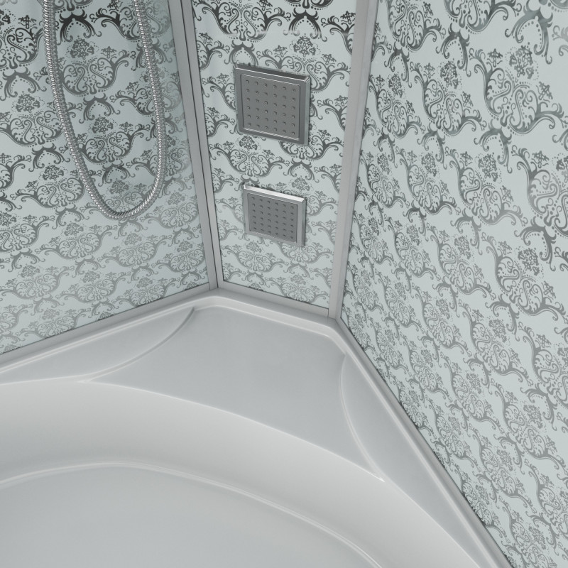 Душевая кабина Niagara Lux 7744W размер 120*120*215 см, высокий поддон 50 см