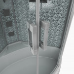Душевая кабина Niagara Lux 7744W размер 120*120*215 см, высокий поддон 50 см