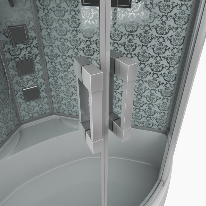 Душевая кабина Niagara Lux 7744W размер 120*120*215 см, высокий поддон 50 см