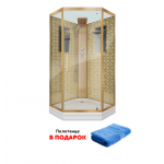 Душевая кабина Niagara Lux NG-7717GBK  размер 100*100*210 см, низкий поддон 15 см
