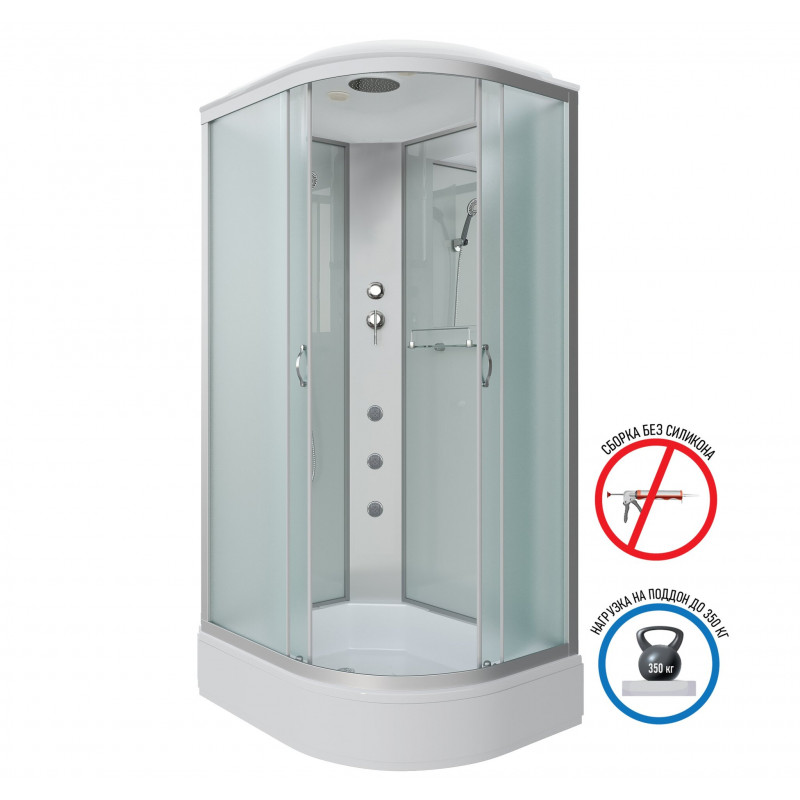 Душевая кабина Niagara NG-33194-14LG размер 110*90*215 см, средний поддон 26 см