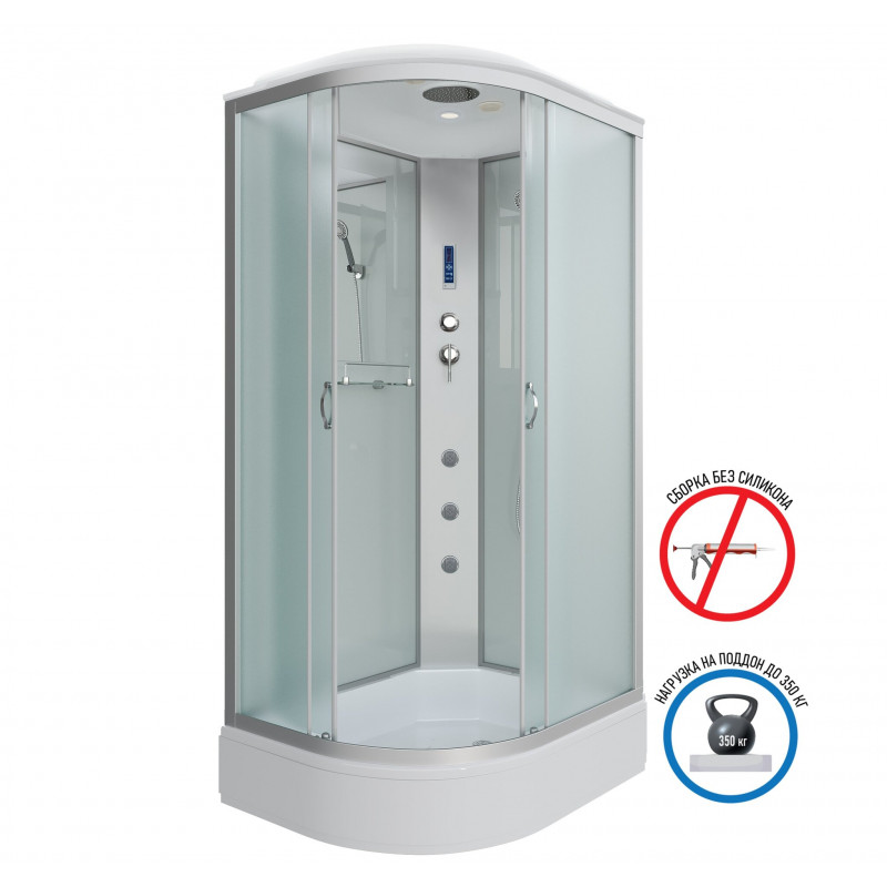 Душевая кабина Niagara NG-33294-14RF размер 120*90*215 см, средний поддон 26 см