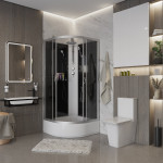Душевая кабина Niagara NG-3501-14BKT размер 90*90*210 см, средний поддон 26 см