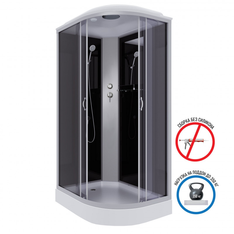 Душевая кабина Niagara NG-3512-14L размер 120*80*215 см, низкий поддон 13 см