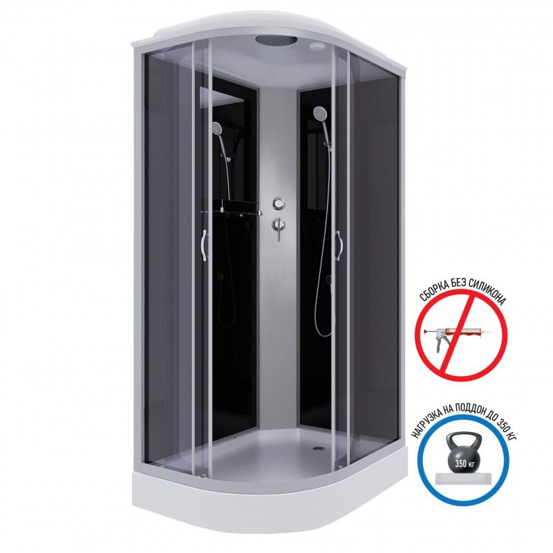 Душевая кабина Niagara NG-3512-14R размер 120*80*215 см, низкий поддон 13 см