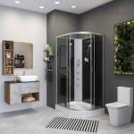 Душевая кабина Niagara NG-3512-14LBKG размер 120*80*200 см, низкий поддон 13 см