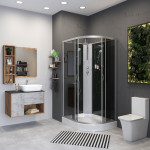 Душевая кабина Niagara NG-3512-14LBKT размер 120*80*210 см, низкий поддон 13 см