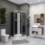 Душевая кабина Niagara NG-3512-14RBKTG размер 120*80*210 см, низкий поддон 13 см