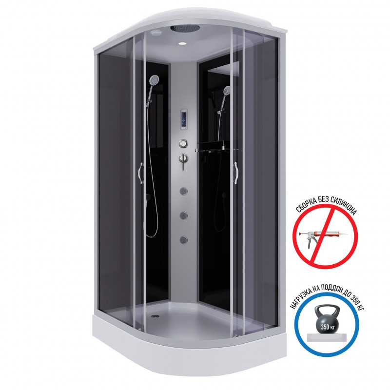 Душевая кабина Niagara NG-3512-14LF размер 120*80*215 см, низкий поддон 13 см