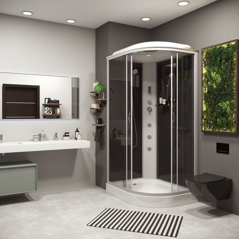 Душевая кабина Niagara NG-3512-14LF размер 120*80*215 см, низкий поддон 13 см
