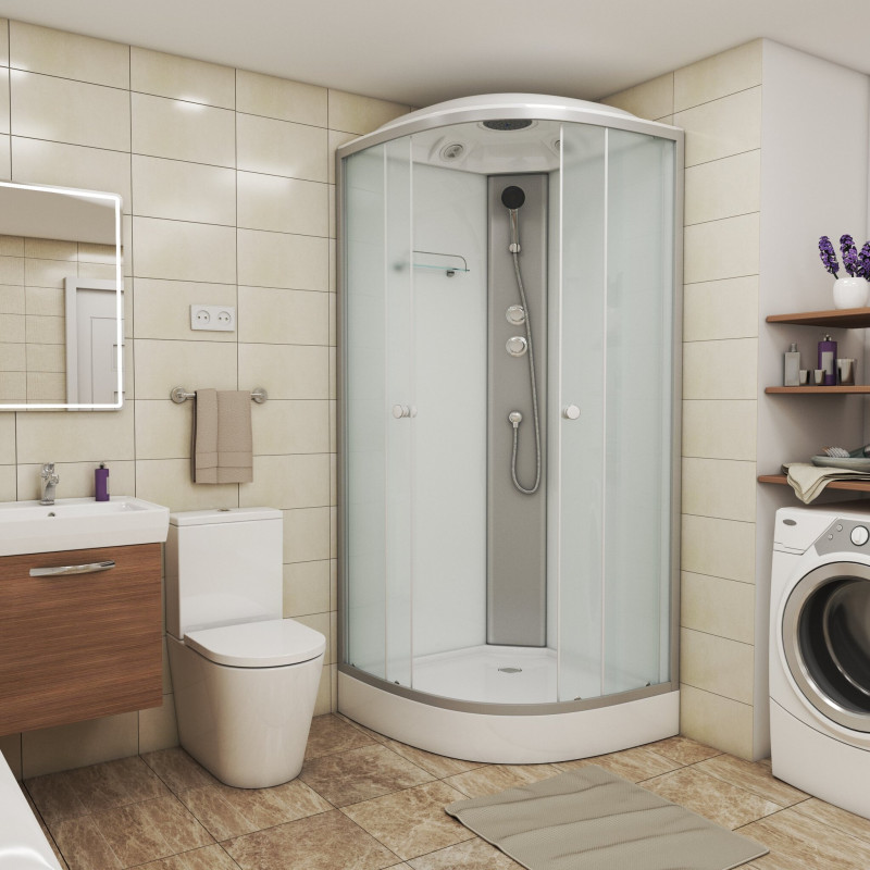 Душевая кабина Niagara NG-4301-14 (900х900х2150), с матовыми стеклами