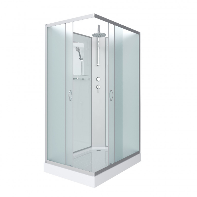 Душевая кабина Niagara NG-43185-14QBKT размер 110*80*210 см, низкий поддон 13 см