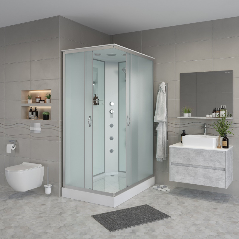 Душевая кабина Niagara NG-43285-14QG размер 120*80*215 см, низкий поддон 13 см