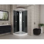 Душевая кабина Niagara Eco NG-4501-14 BLACK размер 90*90*215 см, низкий поддон 13 см