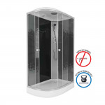 Душевая кабина Niagara NG-4512-14R BLACK размер 120*80*215 см, низкий поддон 13 см
