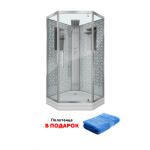 Душевая кабина Niagara Lux NG-7717WBK размер 100*100*210 см, низкий поддон 15 см