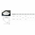 Поддон пятиугольный WeltWasser WW TR TRP90