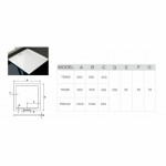 Квадратный поддон для душа WeltWasser WW TR TRS80