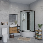 Душевая кабина Niagara NG-6709-14BK (1000х1000х2000), без крыши