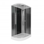 Душевая кабина Niagara NG-4512-14L BLACK размер 120*80*215 см, низкий поддон 13 см