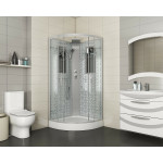 Душевая кабина Niagara Lux NG-7715WBK размер 90*90*210 см, низкий поддон 15 см