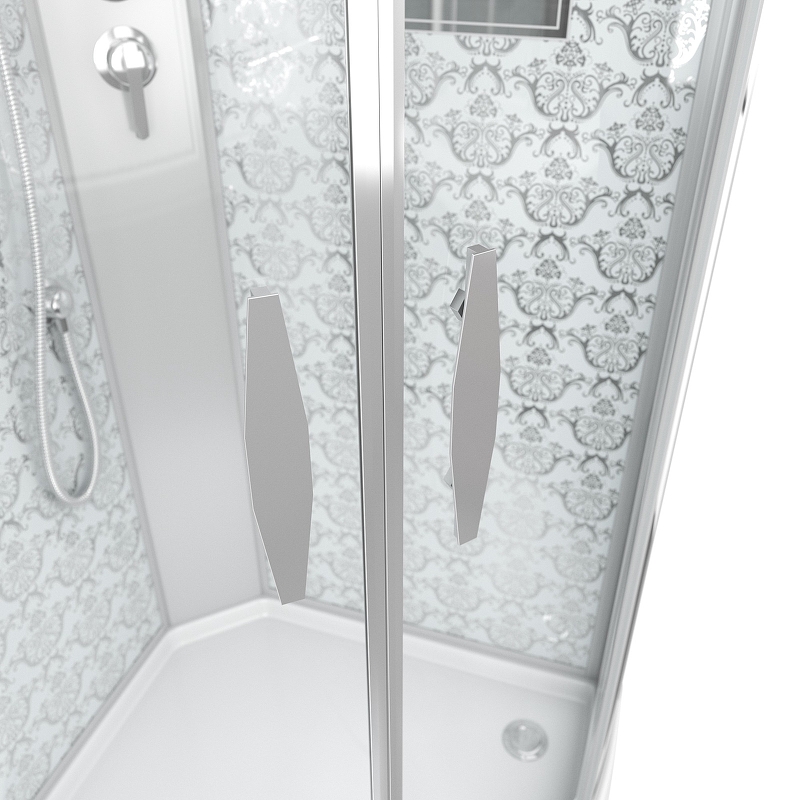 Душевая кабина Niagara Lux NG-7715WBK размер 90*90*210 см, низкий поддон 15 см