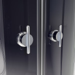 Душевая кабина Niagara NG-4512-14L BLACK размер 120*80*215 см, низкий поддон 13 см