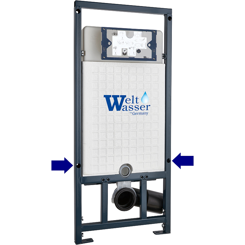 WW MARBERG 507 RD WT Инсталляция для унитаза. Круглая белая кнопка