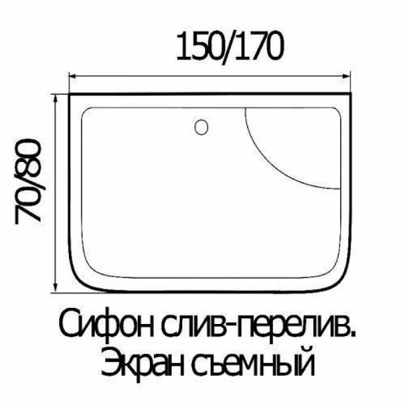 Душевая кабина River Sena 150/70/55 MТ