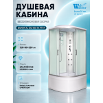 Душевая кабина River Dunay XL 120/80/44 MТ R  с крышей, ДxШxВ: 1200x800x2300 мм, высокий поддон 44 см, угол установки правосторонний