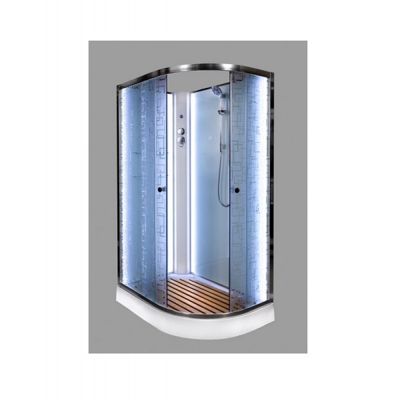 Душевая кабина DETO ЕМ1512 L N с LED-подсветкой