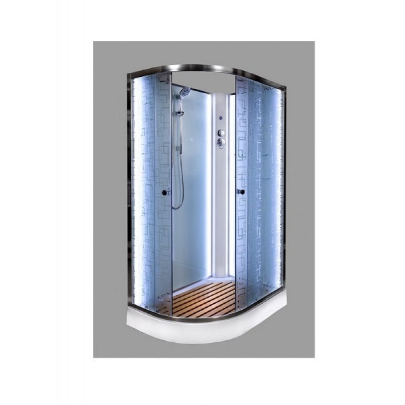 Душевая кабина DETO ЕМ1512 R N с LED-подсветкой