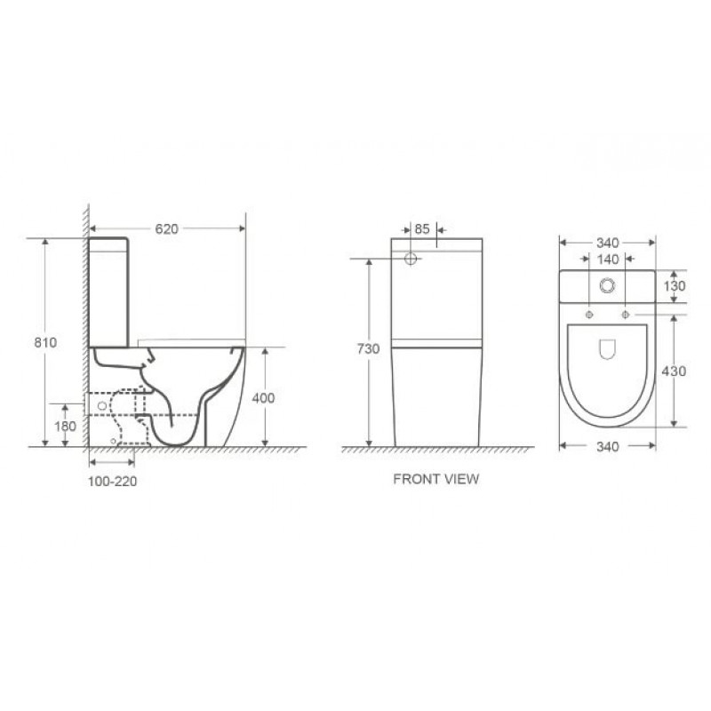WW MERZBACH 001 GL-BL Унитаз компакт