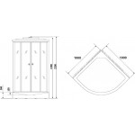 Душевая кабина Niagara NG-3302-14G (1000х1000х2150)