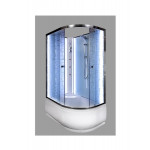 Душевая кабина DETO ЕМ4512 L N с LED-подсветкой и гидромассажем